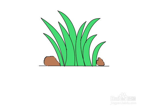 小草怎么画-学习画小草:技巧与自然对话,捕捉生命力的艺术之旅(图2) 小草画简单又漂亮_小草怎么画_小草画画图片