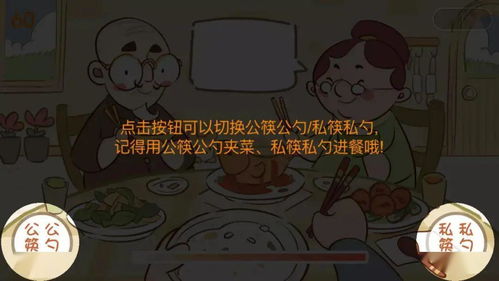 公筷游戏,共建和谐餐桌(图2) 公筷游戏,共建和谐餐桌(图2)