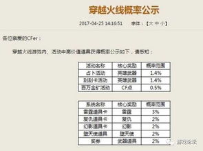 游戏抽奖概率公布时间,揭秘公布时间背后的秘密(图1) 游戏抽奖概率公布时间,揭秘公布时间背后的秘密(图1)